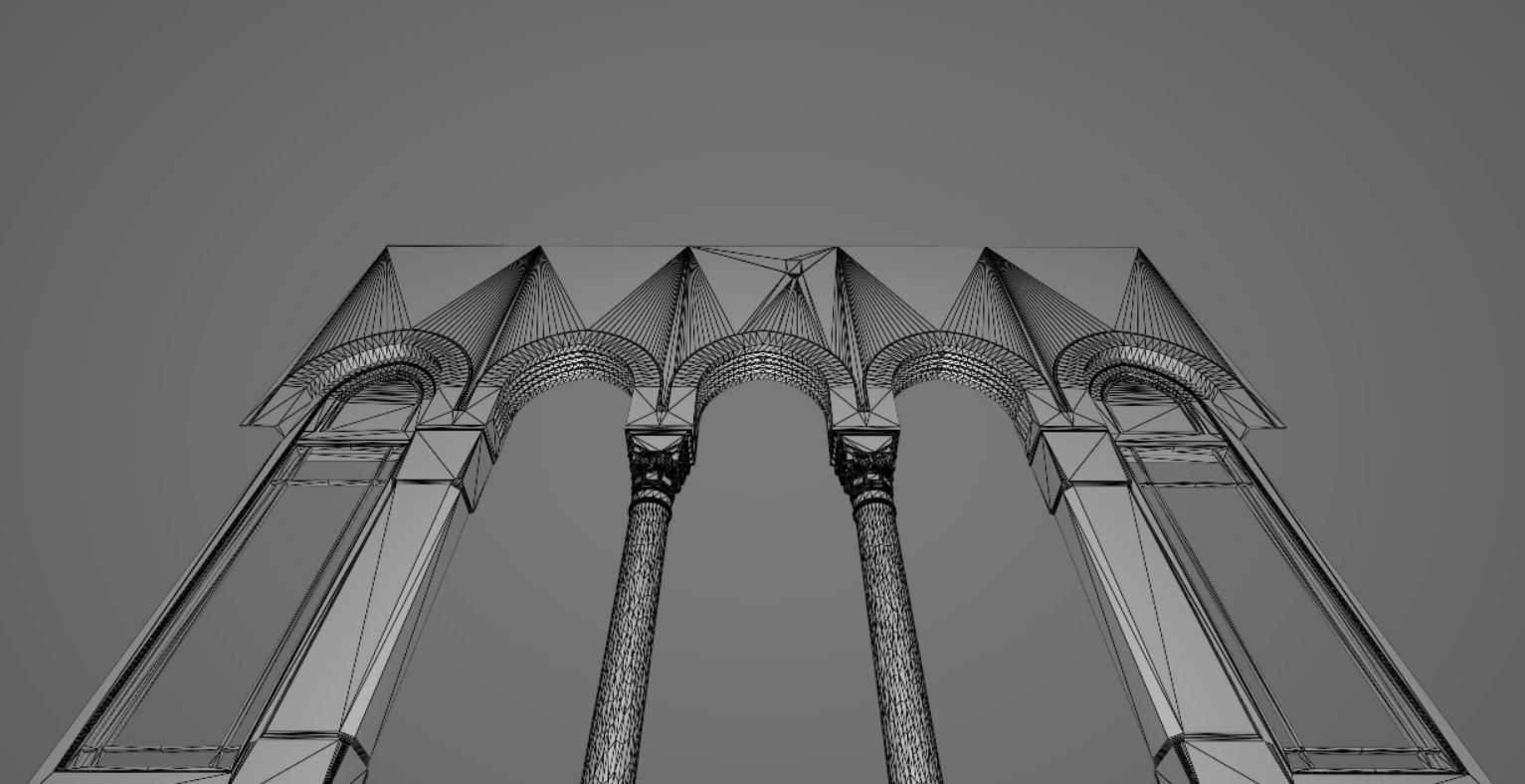 Islamic architectural decorations 3D model_6