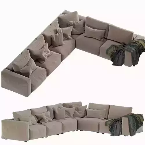 Coco Republic The Soren Modular Sofa large 3D model