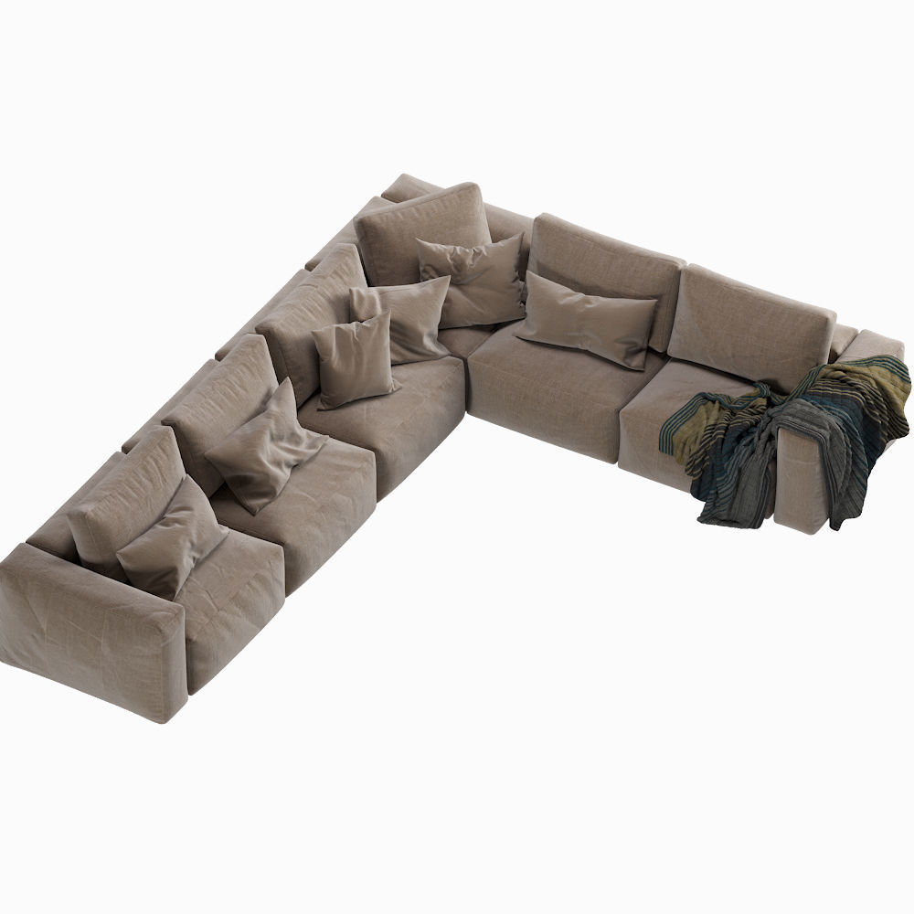 Coco Republic The Soren Modular Sofa large 3D model_4