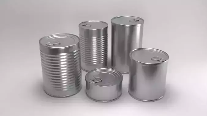 Canned Food 3D Model Free 3D model