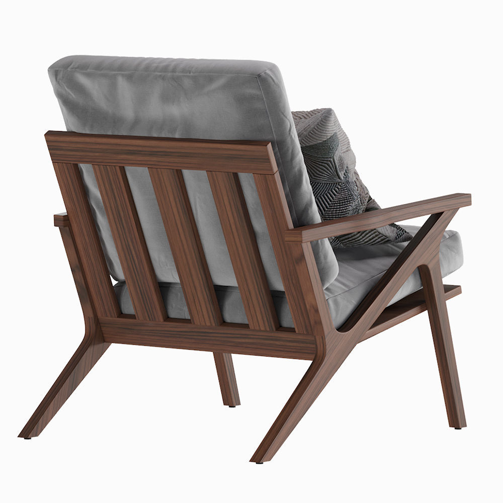 Cavett Tufted Chair Crate and Barrel 3D model CGTrader