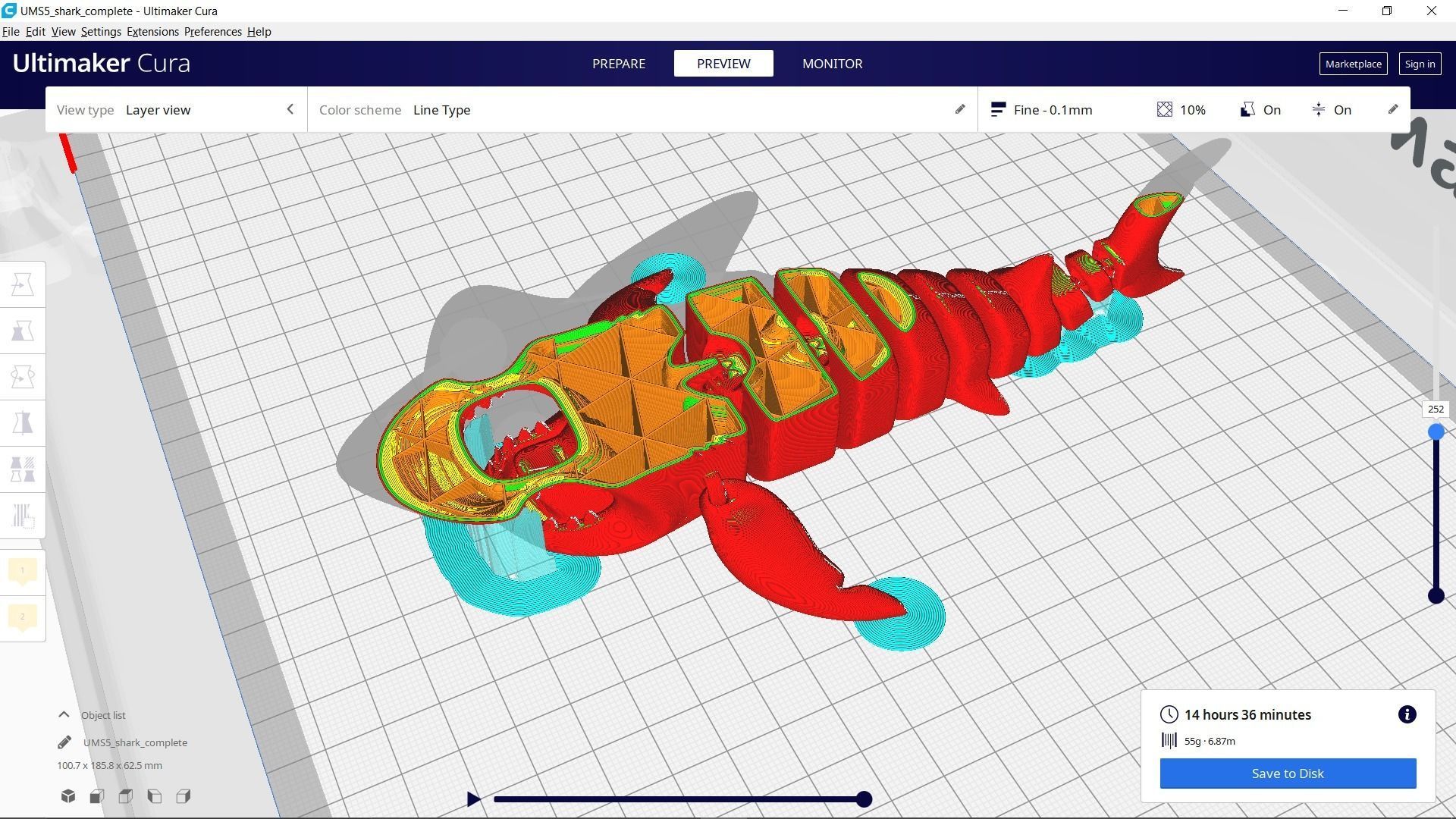 SHARK FLEX TOY print 3d - blender 3d Free 3D print model_15