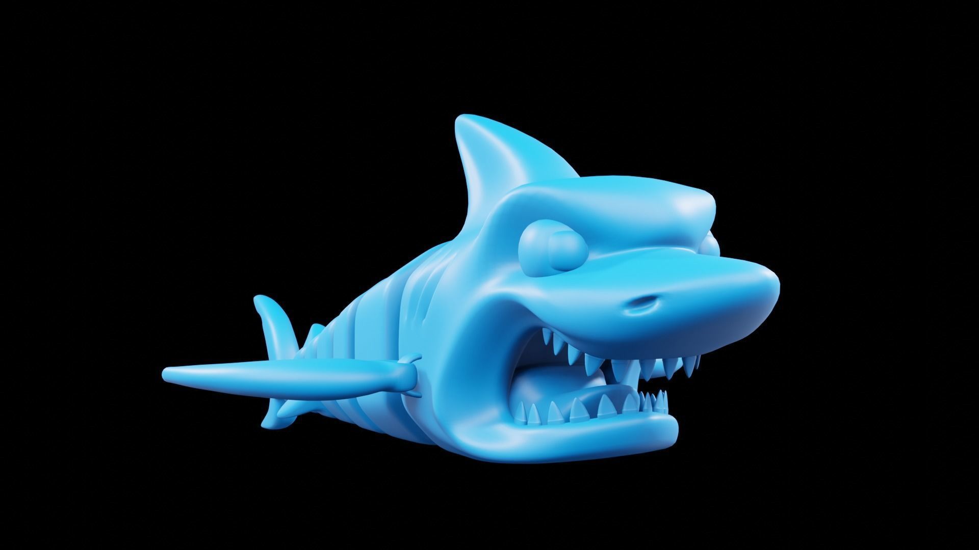 SHARK FLEX TOY print 3d - blender 3d Free 3D print model_3