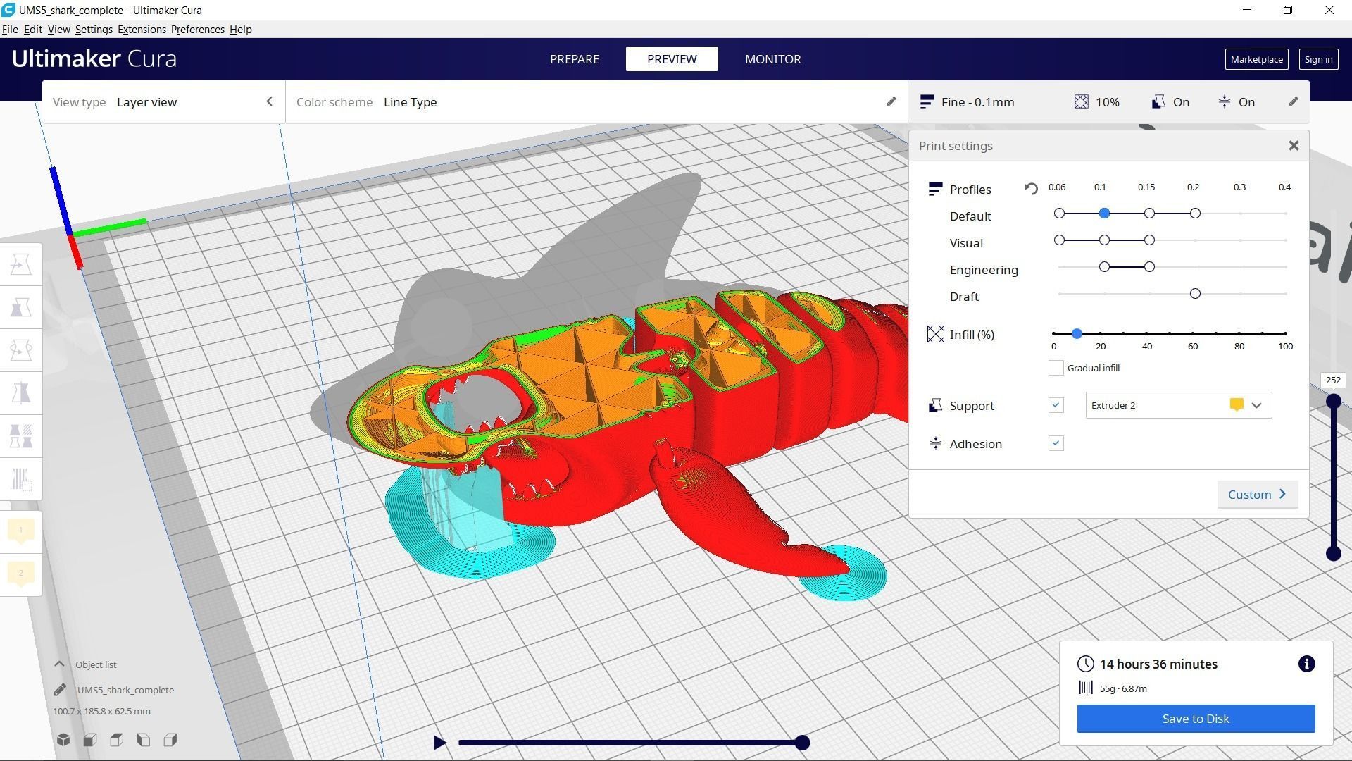 SHARK FLEX TOY print 3d - blender 3d Free 3D print model_14