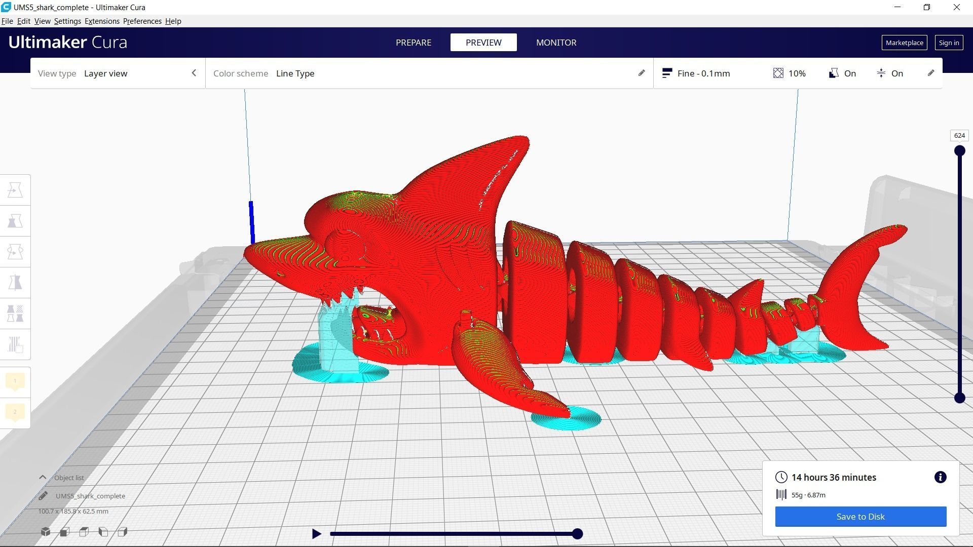 SHARK FLEX TOY print 3d - blender 3d Free 3D print model_13