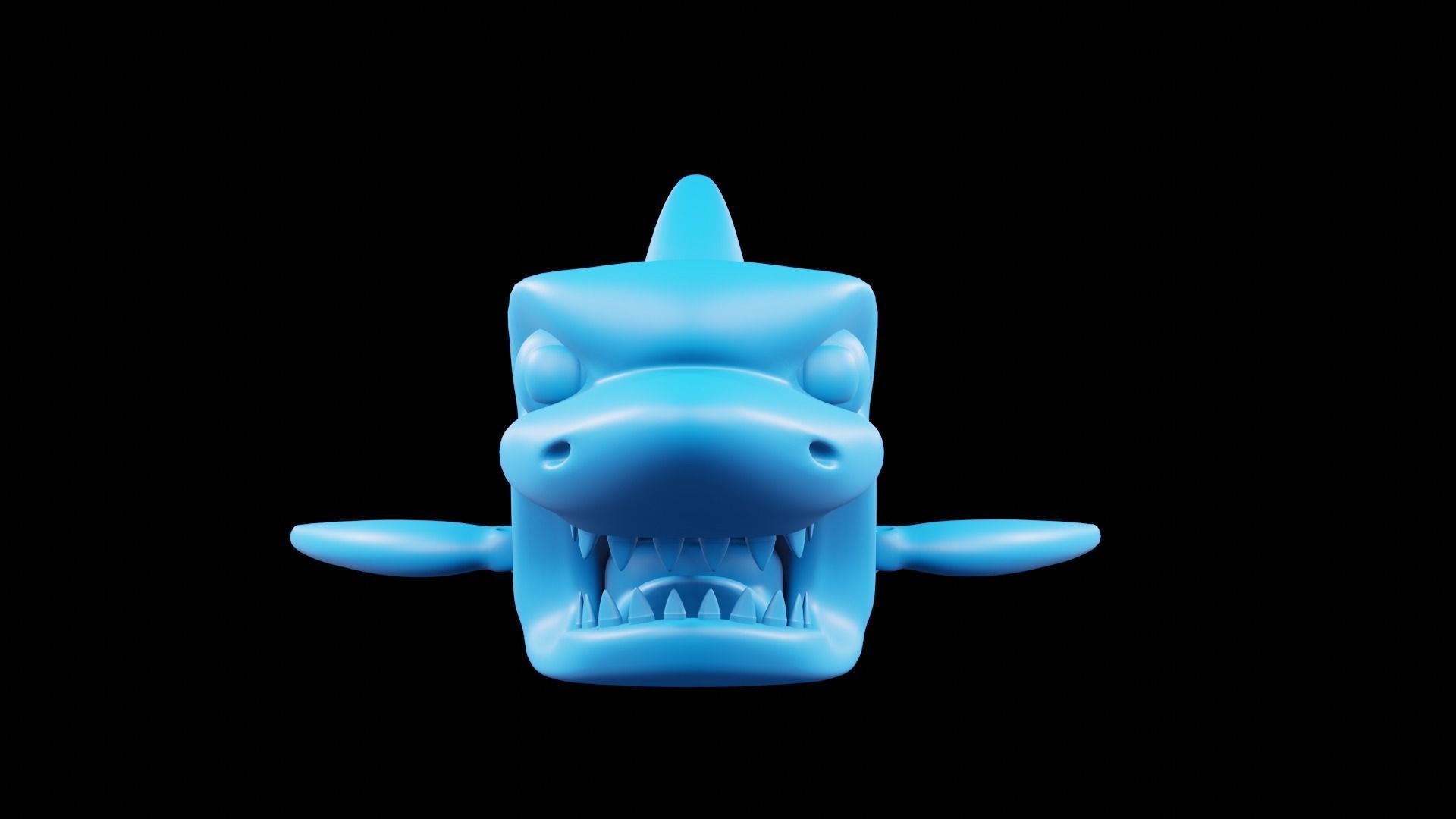 SHARK FLEX TOY print 3d - blender 3d Free 3D print model_5