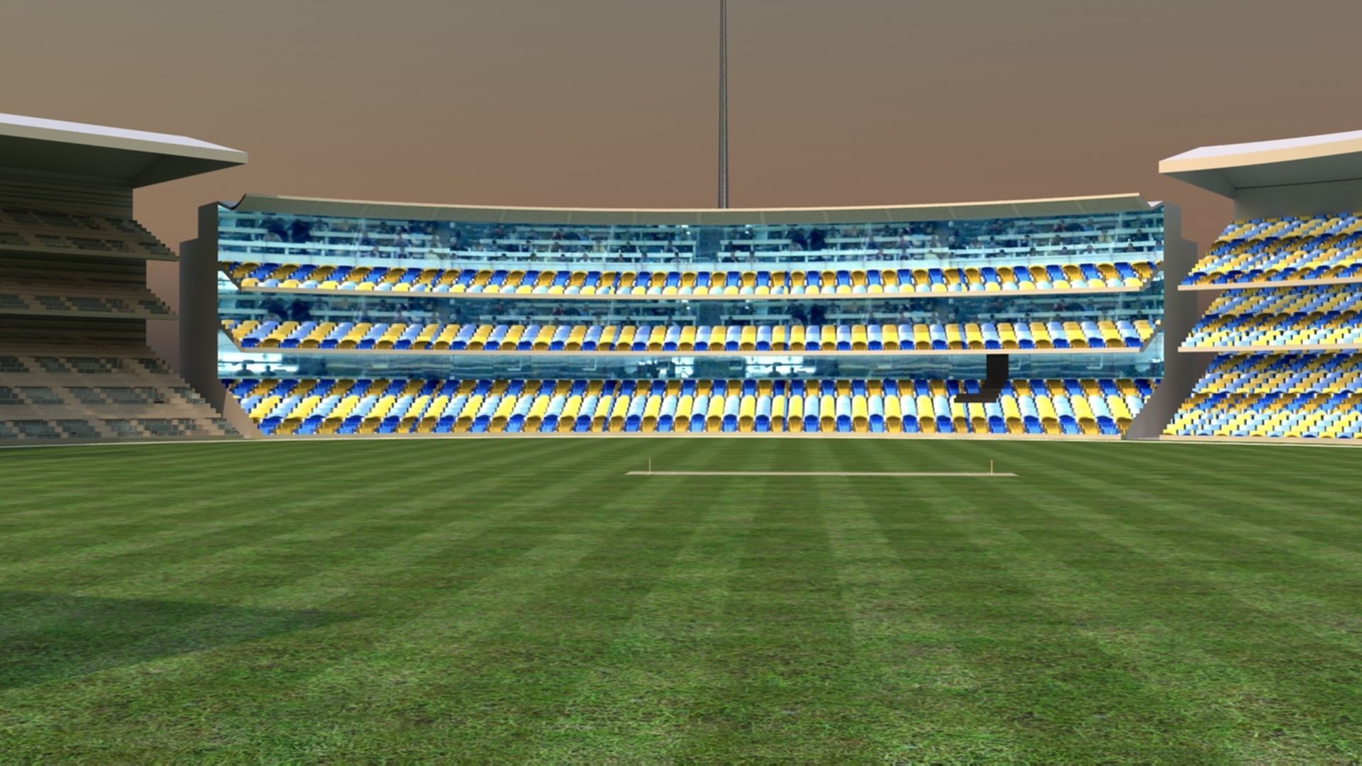 Kensington Oval Cricket Stadium 3D model_10