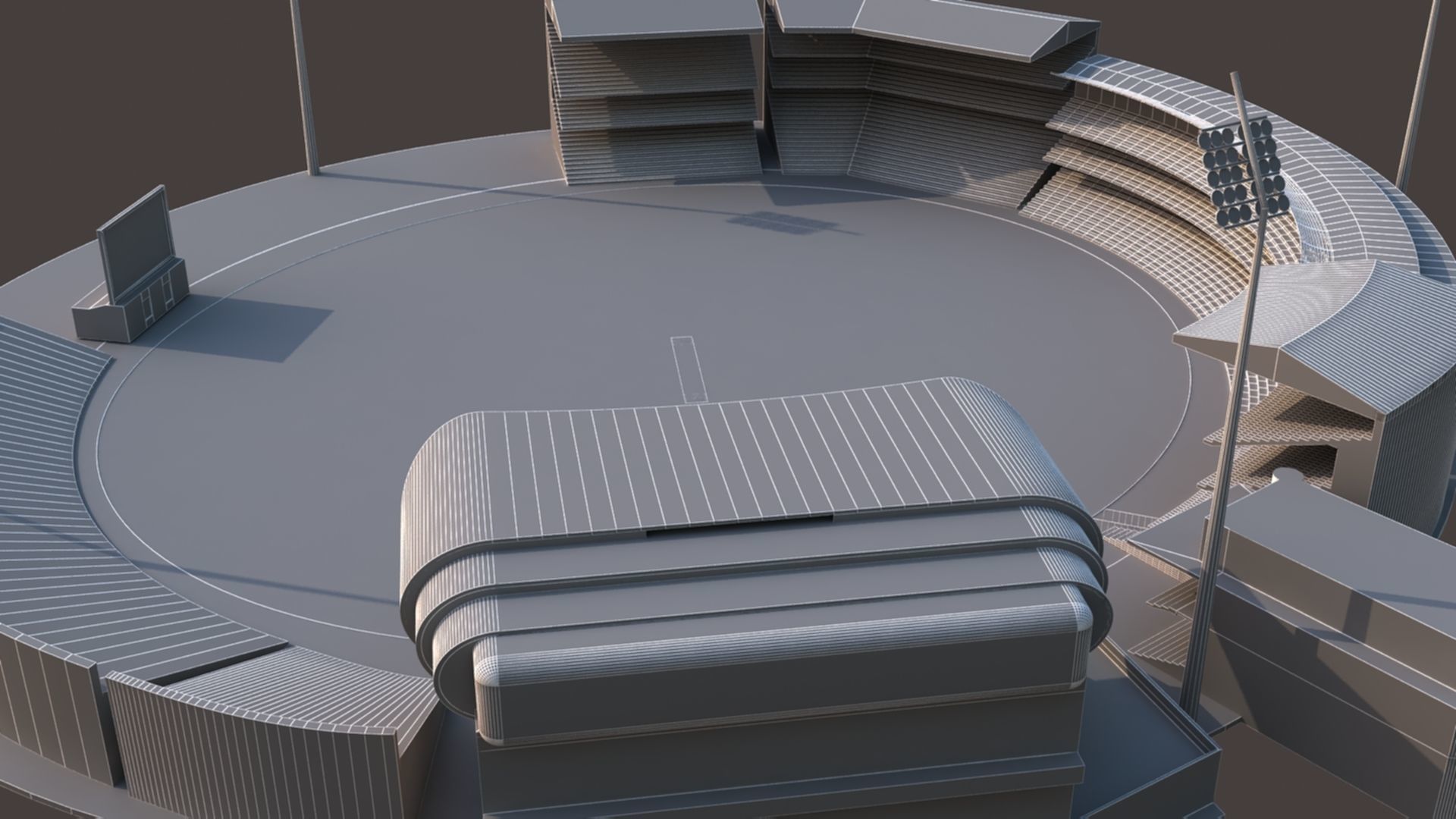 Kensington Oval Cricket Stadium 3D model_13