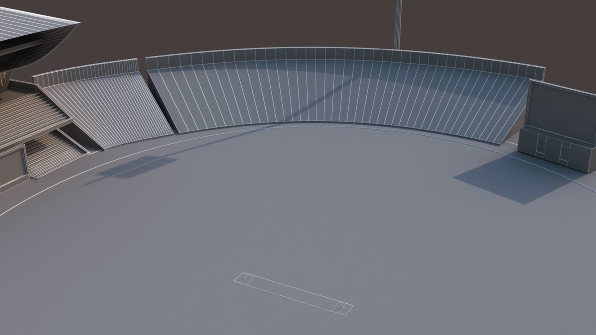 Kensington Oval Cricket Stadium 3D model_18