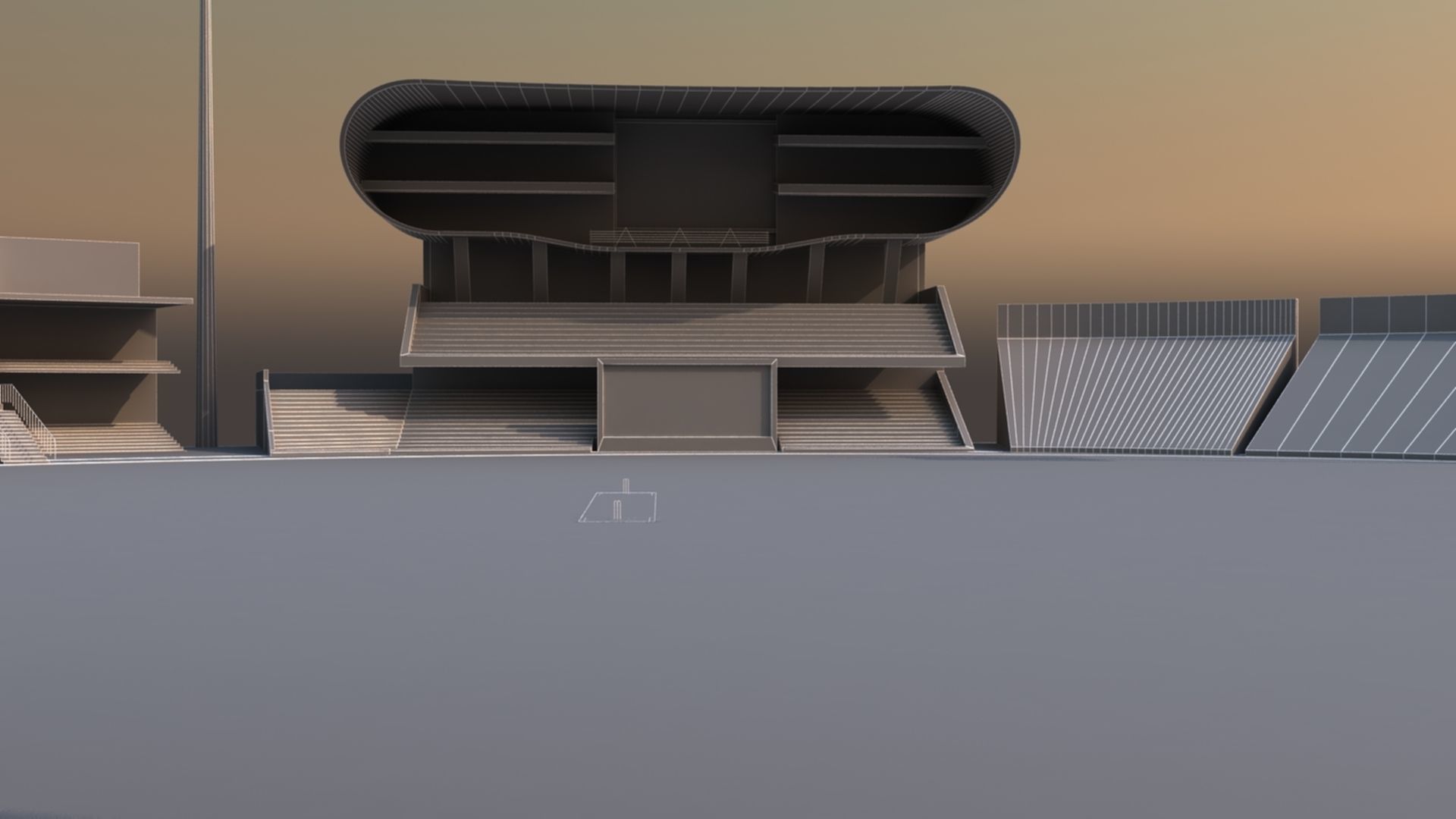 Kensington Oval Cricket Stadium 3D model_17