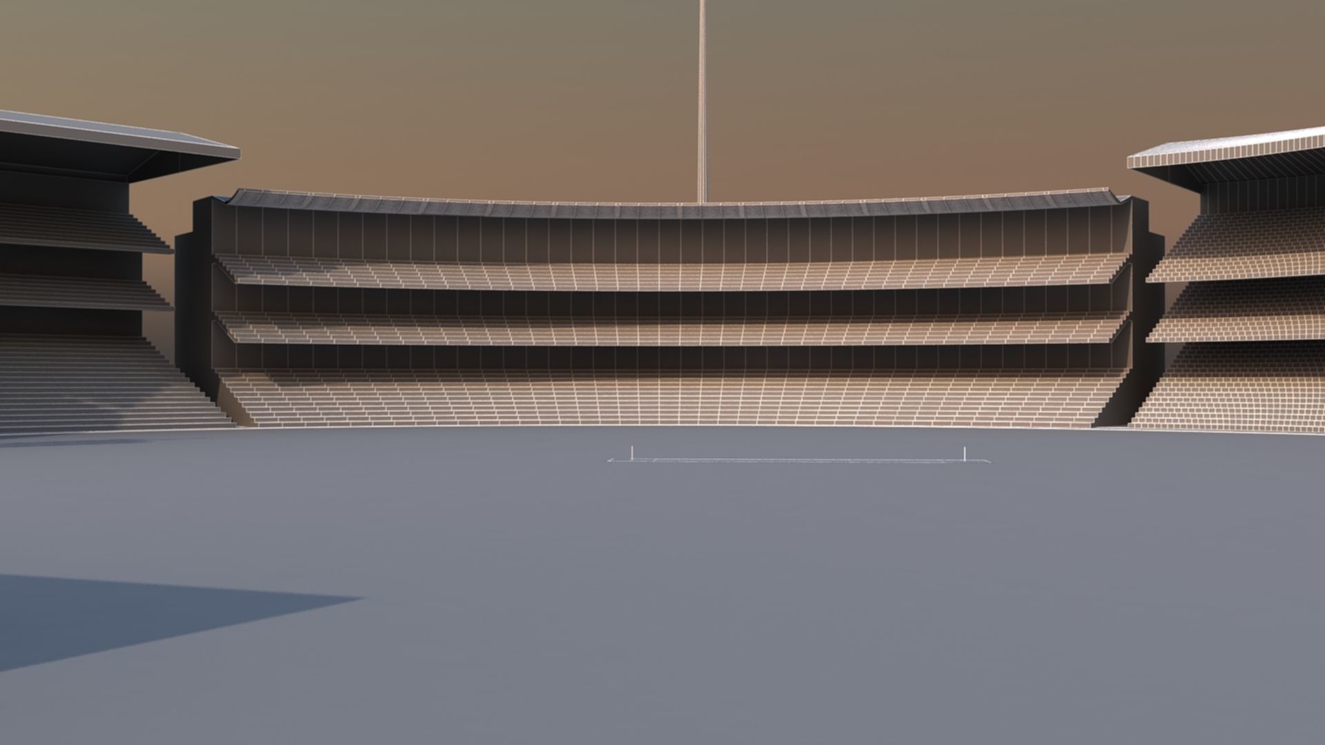 Kensington Oval Cricket Stadium 3D model_16