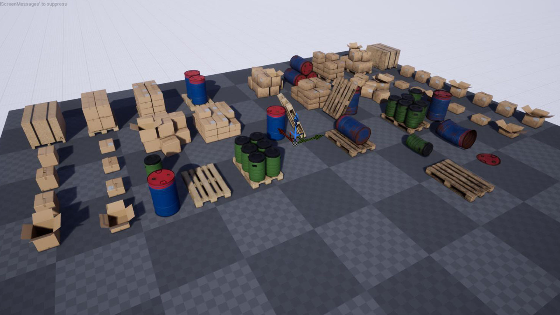 Props for the storage house Set 1 UE4 Low-poly 3D model_7