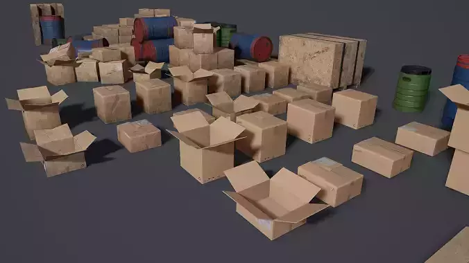 Props for the storage house Set 1 UE4