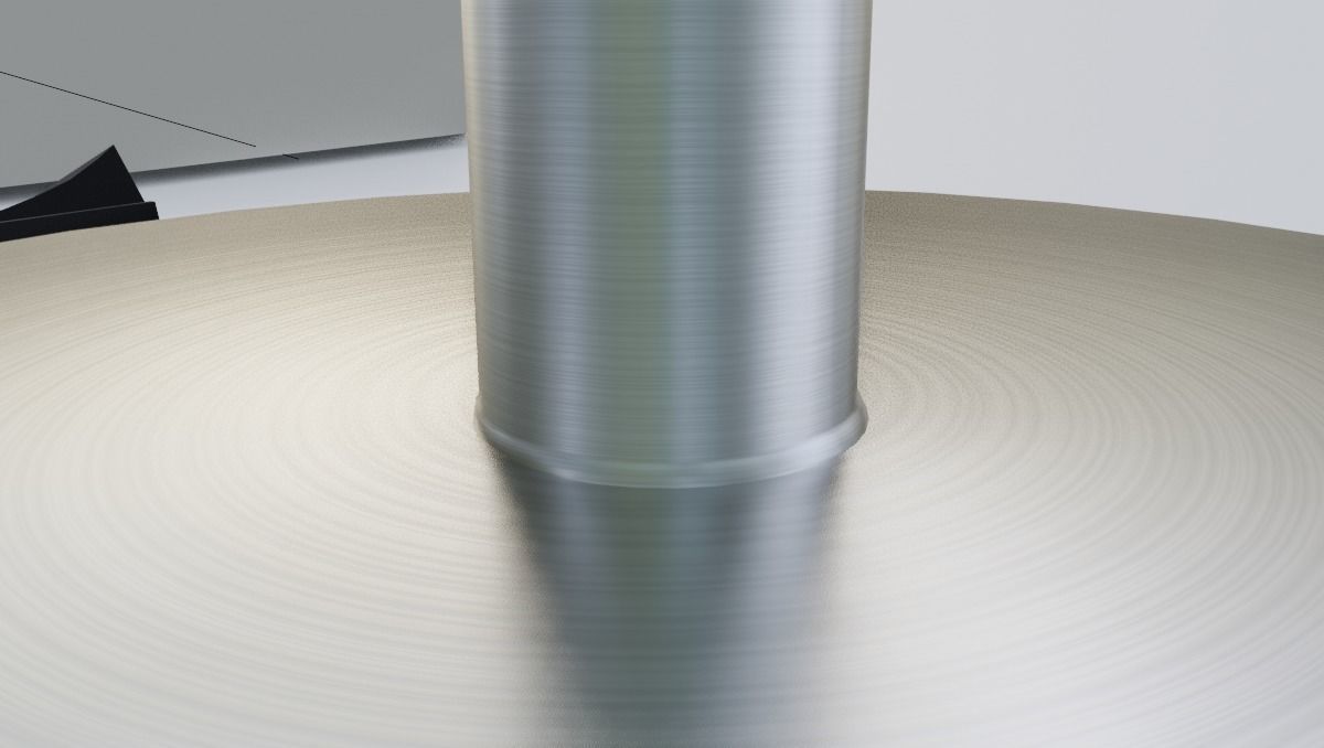 Stylish Metal Lamp Low-poly 3D model_6