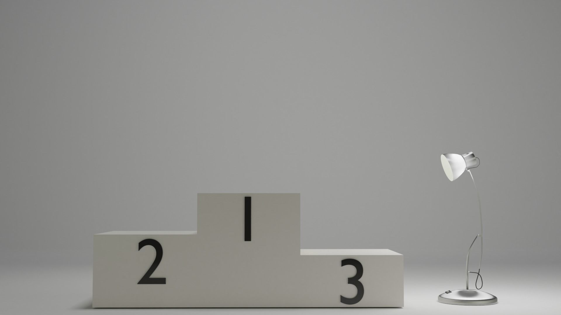 Stylish Metal Lamp Low-poly 3D model_9