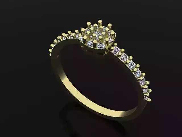 Eco Jewel Ring 3D print model