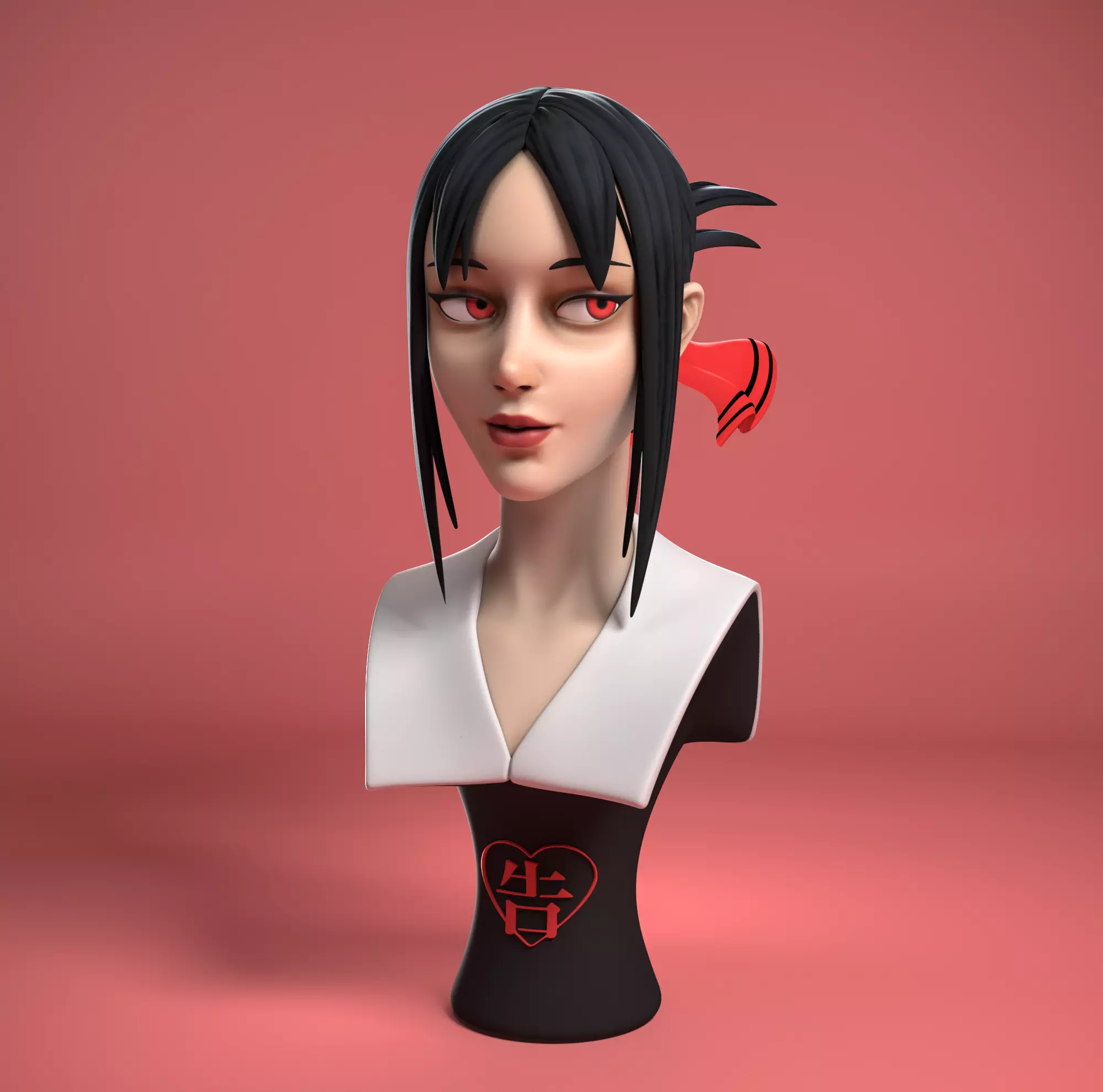Kaguya Shinomiya bust from the anime Love is War 3D print model