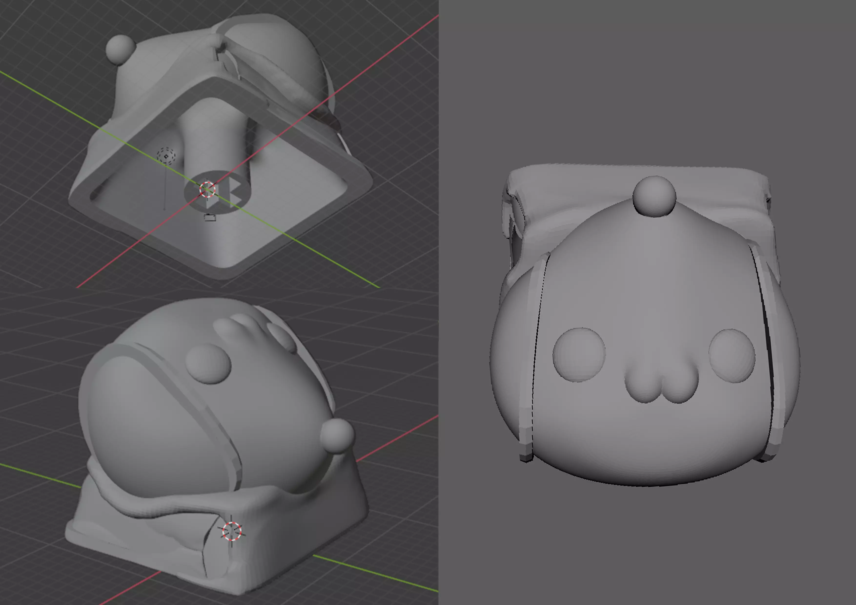 Poring Ragnarok Keycap 3D print model_0