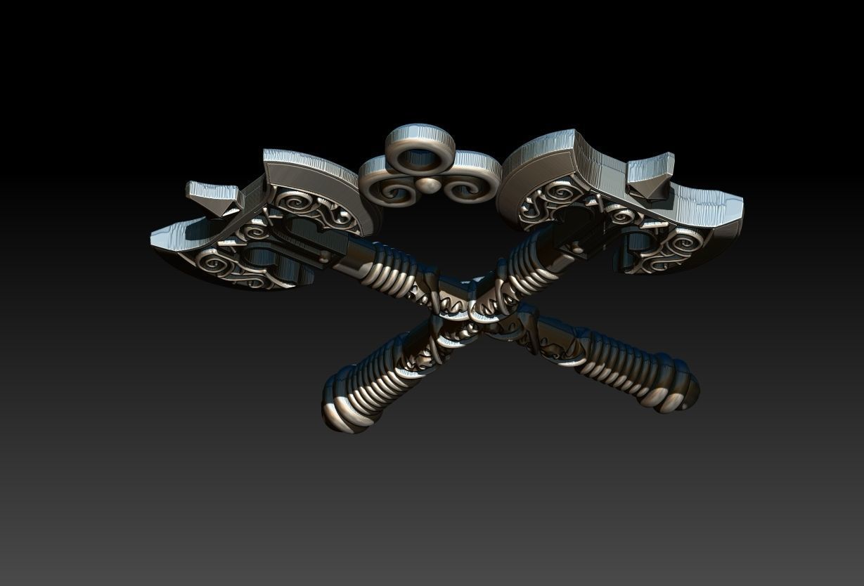 Xango Axe Machado 3D print model 3D print model_5