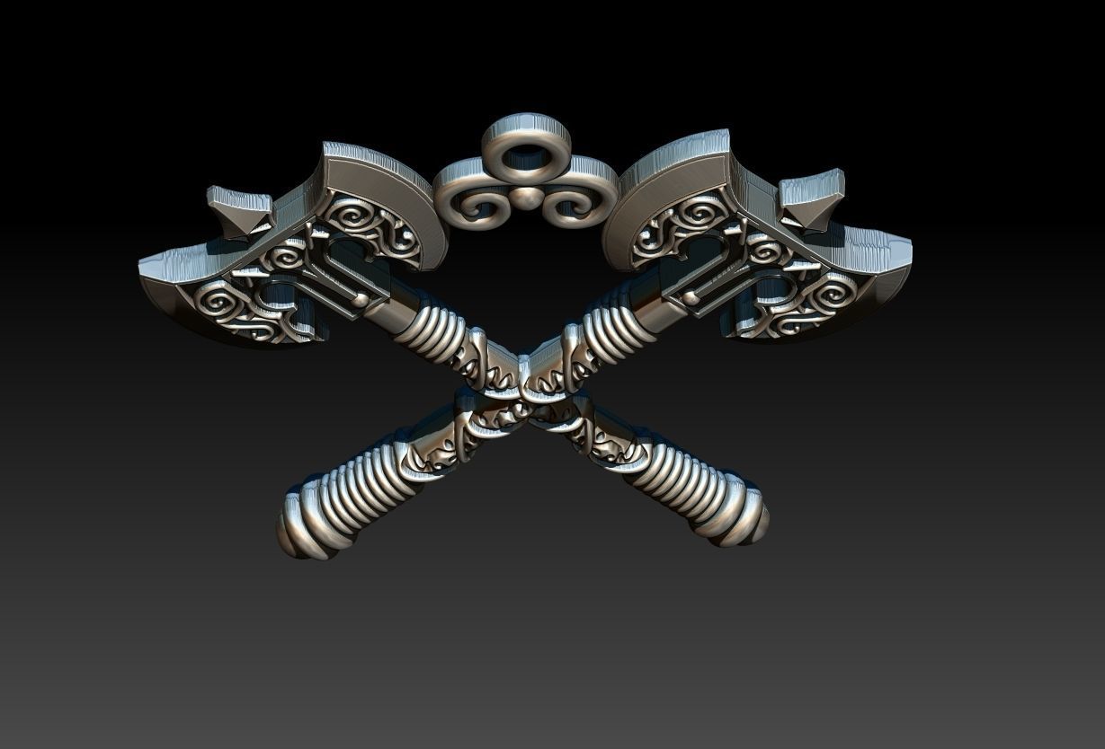 Xango Axe Machado 3D print model 3D print model_2