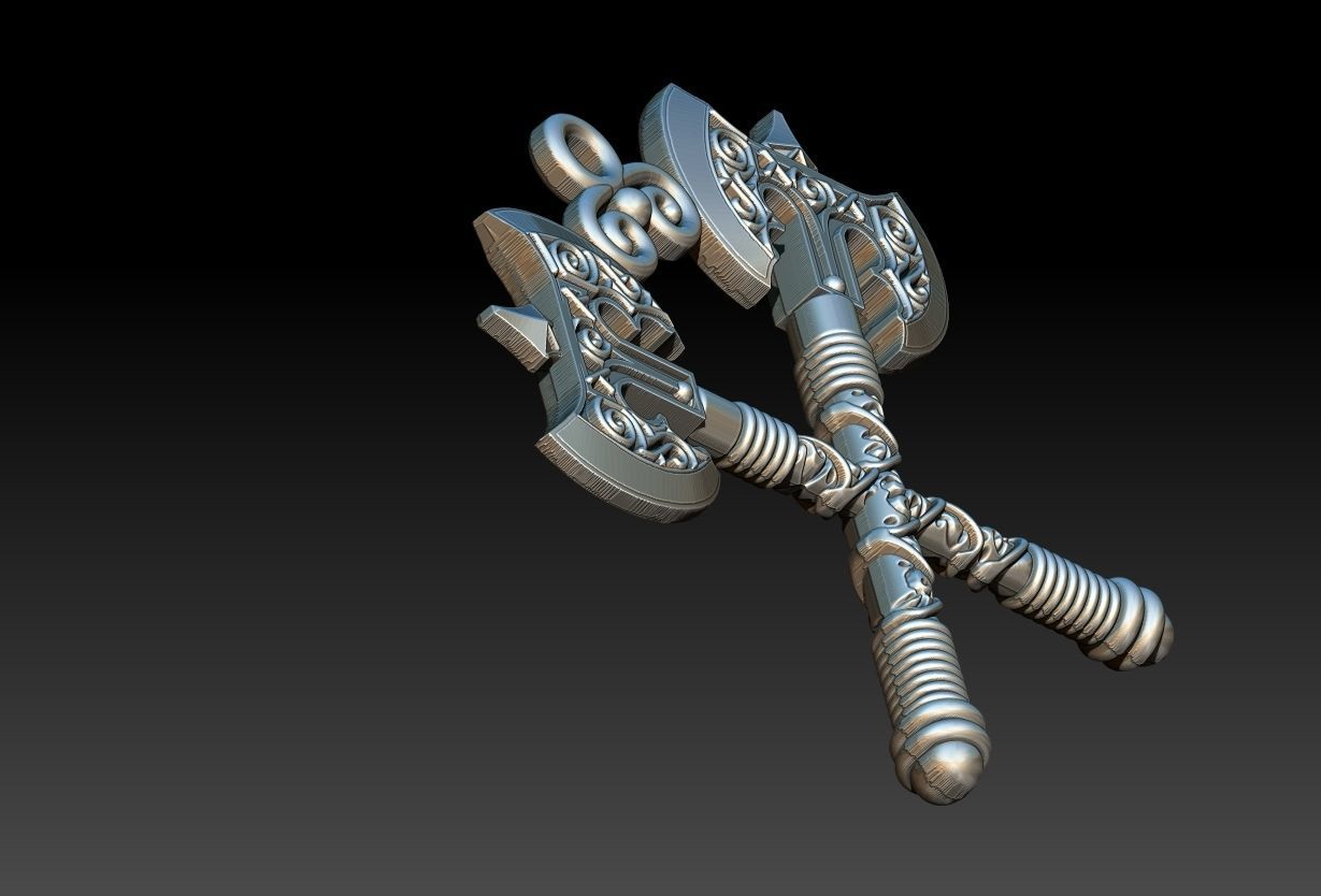 Xango Axe Machado 3D print model 3D print model_8