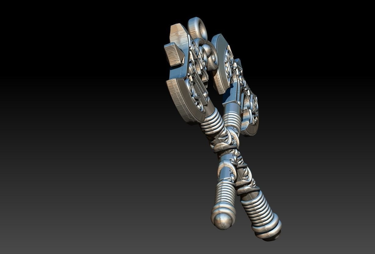 Xango Axe Machado 3D print model 3D print model_12