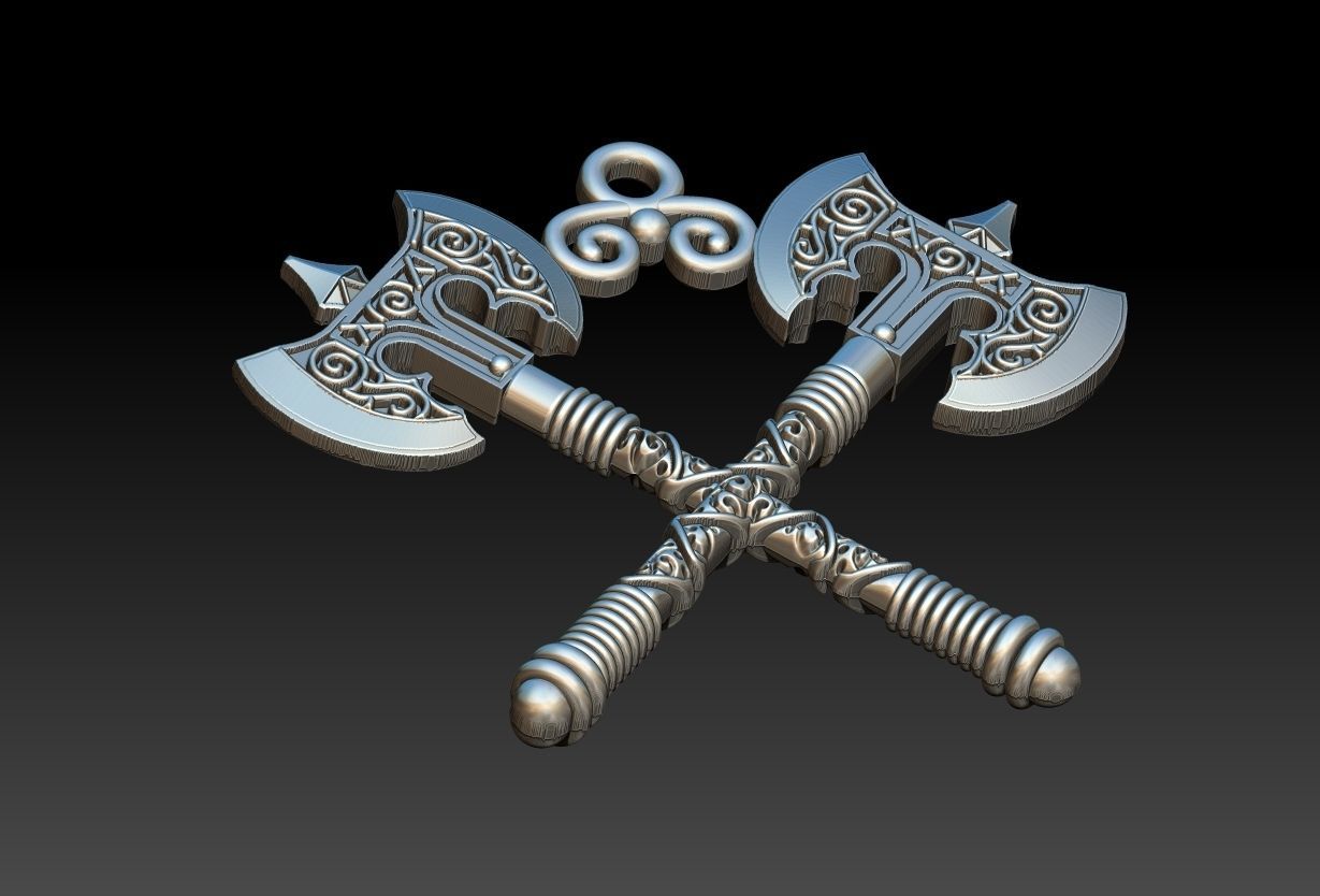 Xango Axe Machado 3D print model 3D print model_6