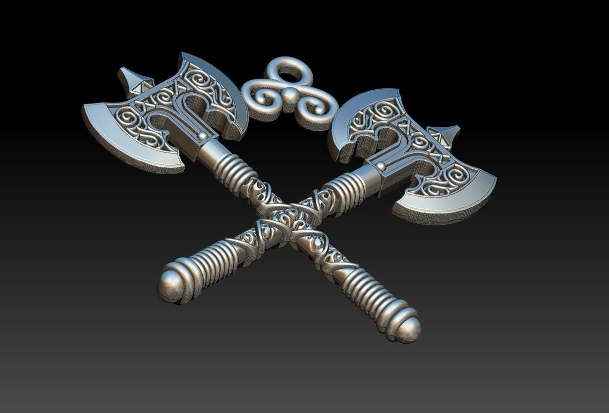 Xango Axe Machado 3D print model 3D print model_1