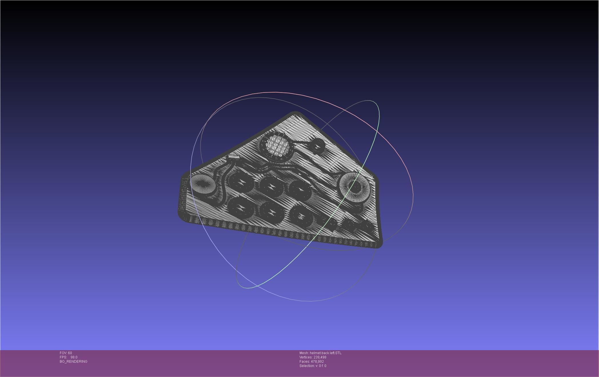 ALIEN Spacesuit Helmet Back Insert 3D print model_32