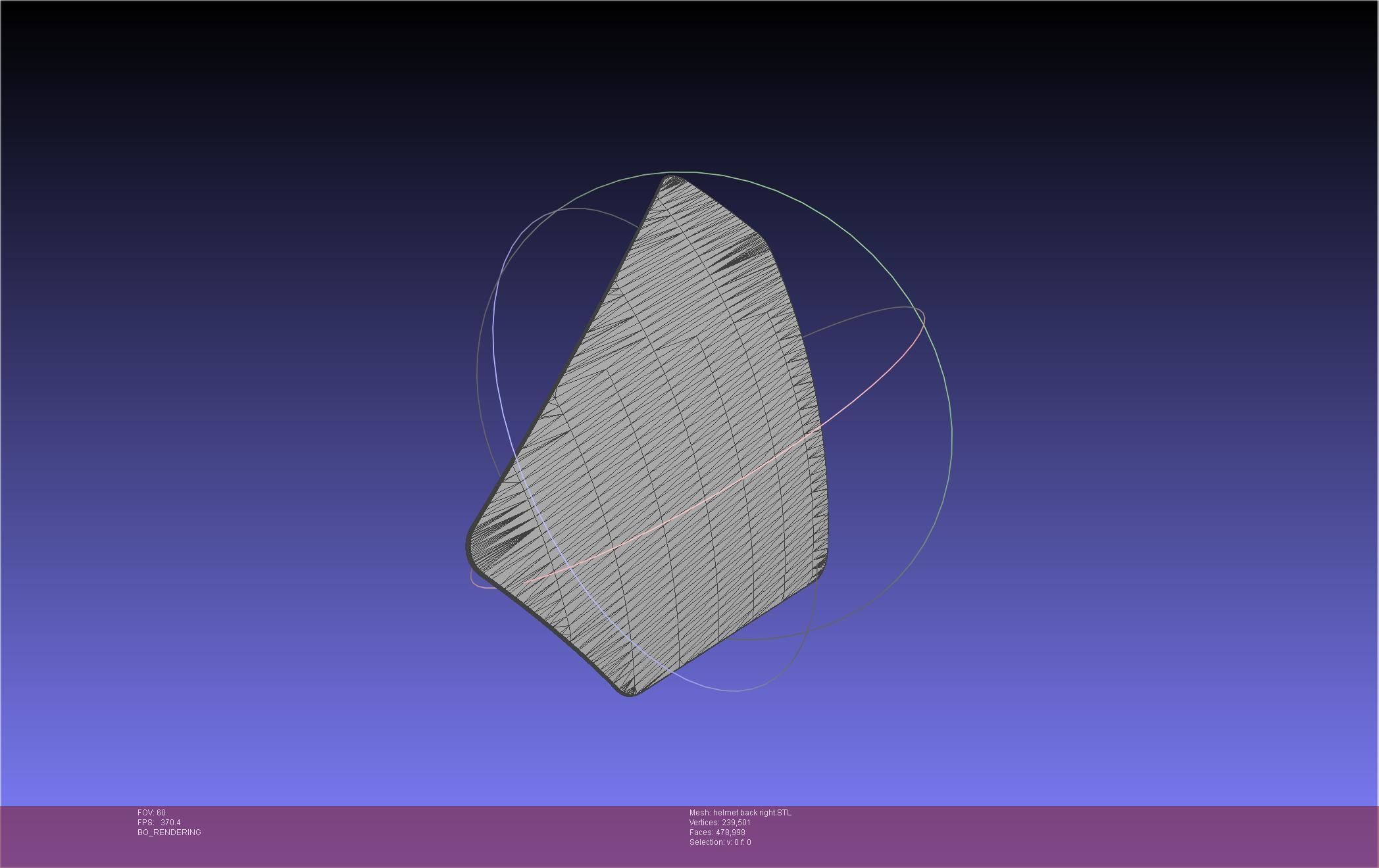 ALIEN Spacesuit Helmet Back Insert 3D print model_80