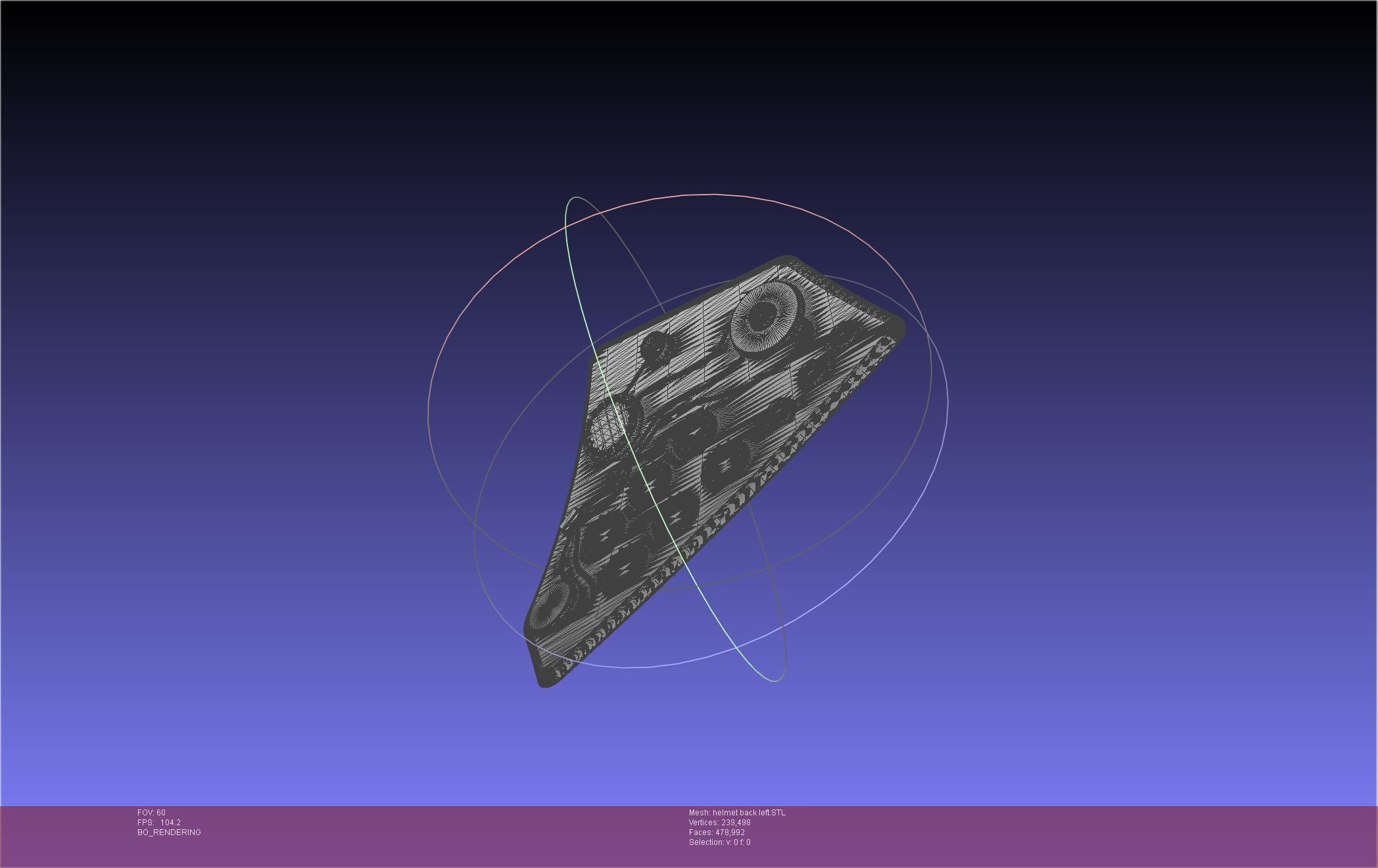 ALIEN Spacesuit Helmet Back Insert 3D print model_36