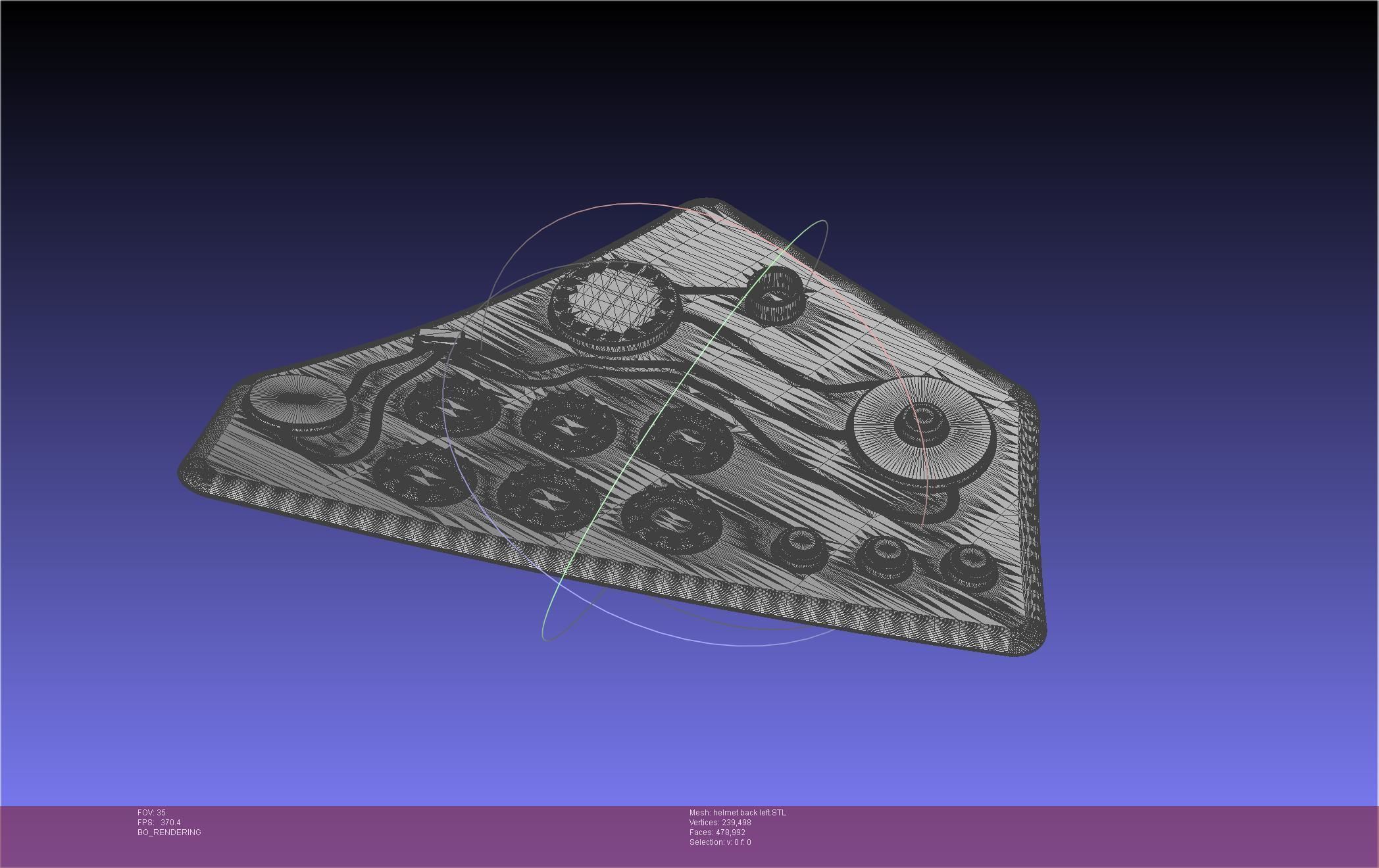 ALIEN Spacesuit Helmet Back Insert 3D print model_65