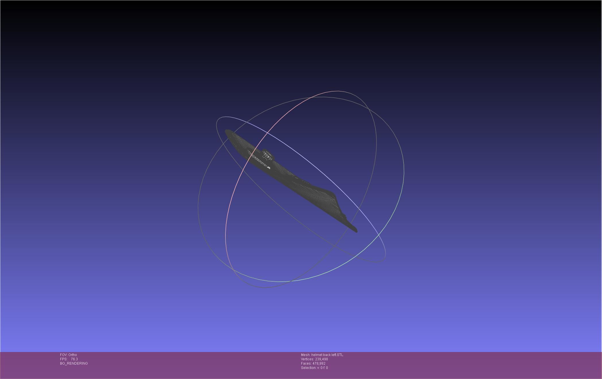 ALIEN Spacesuit Helmet Back Insert 3D print model_49