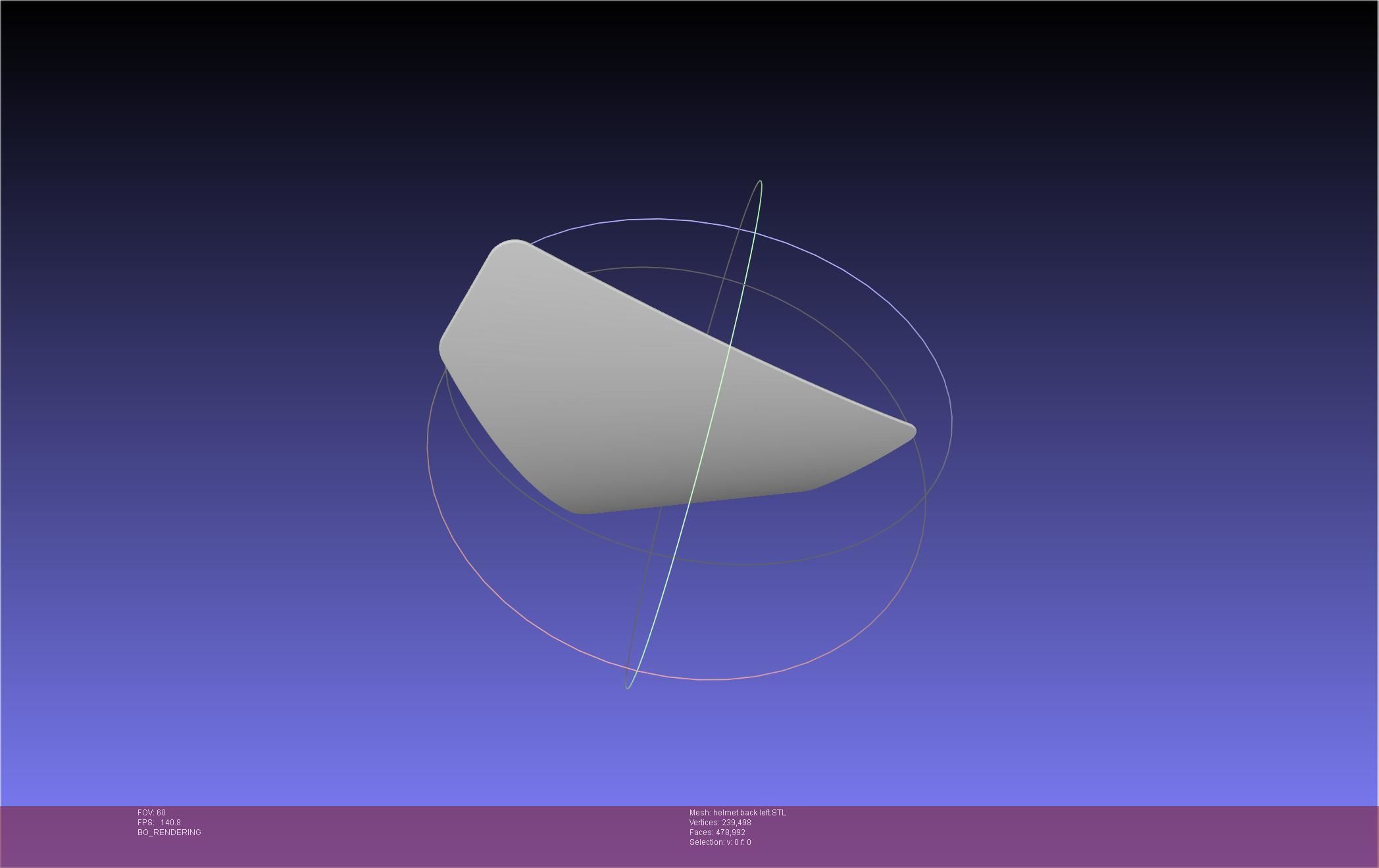 ALIEN Spacesuit Helmet Back Insert 3D print model_19