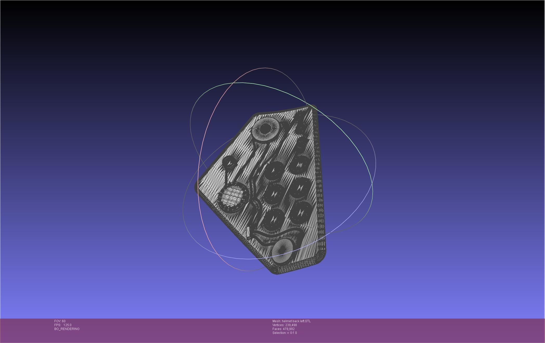 ALIEN Spacesuit Helmet Back Insert 3D print model_42