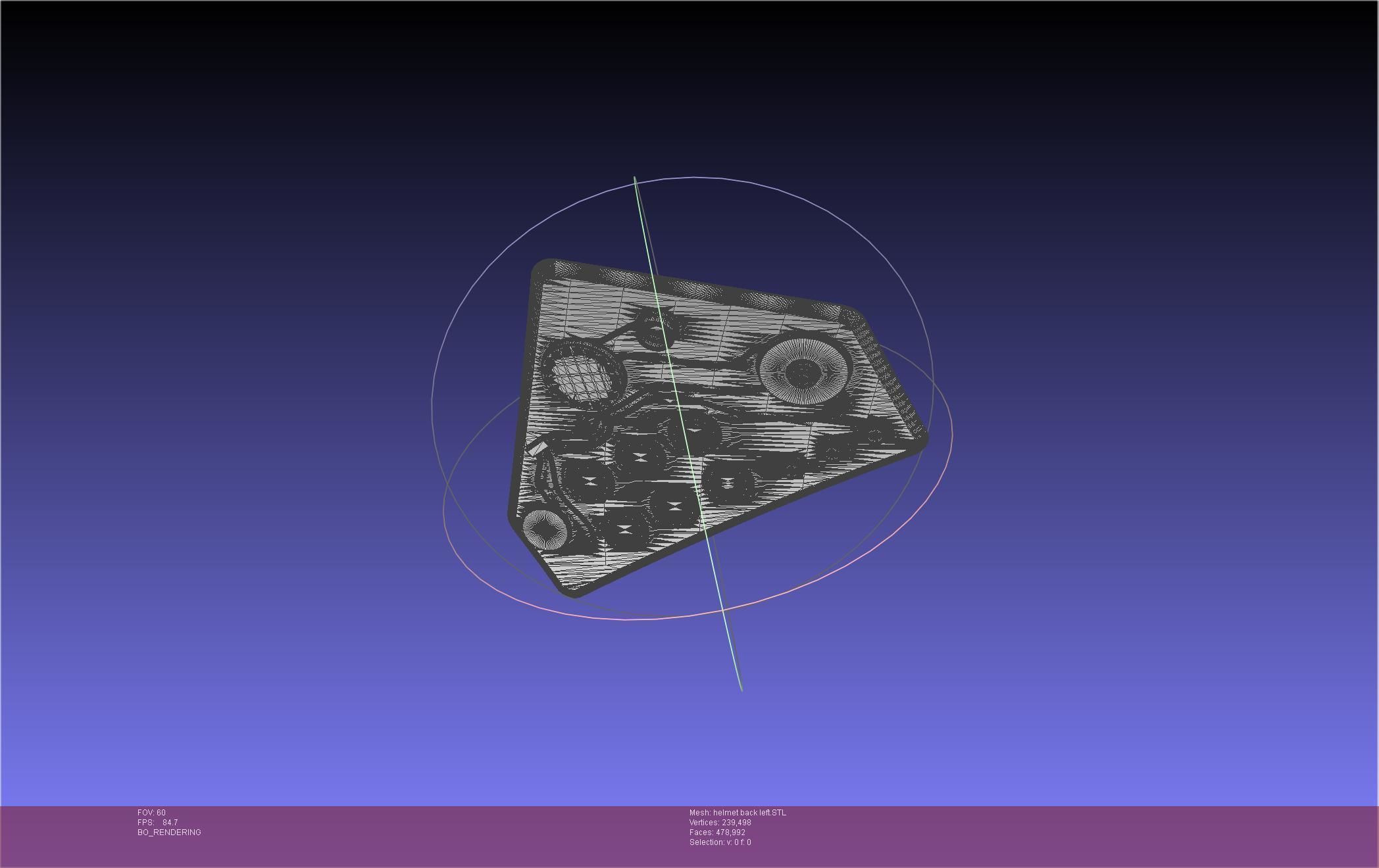 ALIEN Spacesuit Helmet Back Insert 3D print model_37