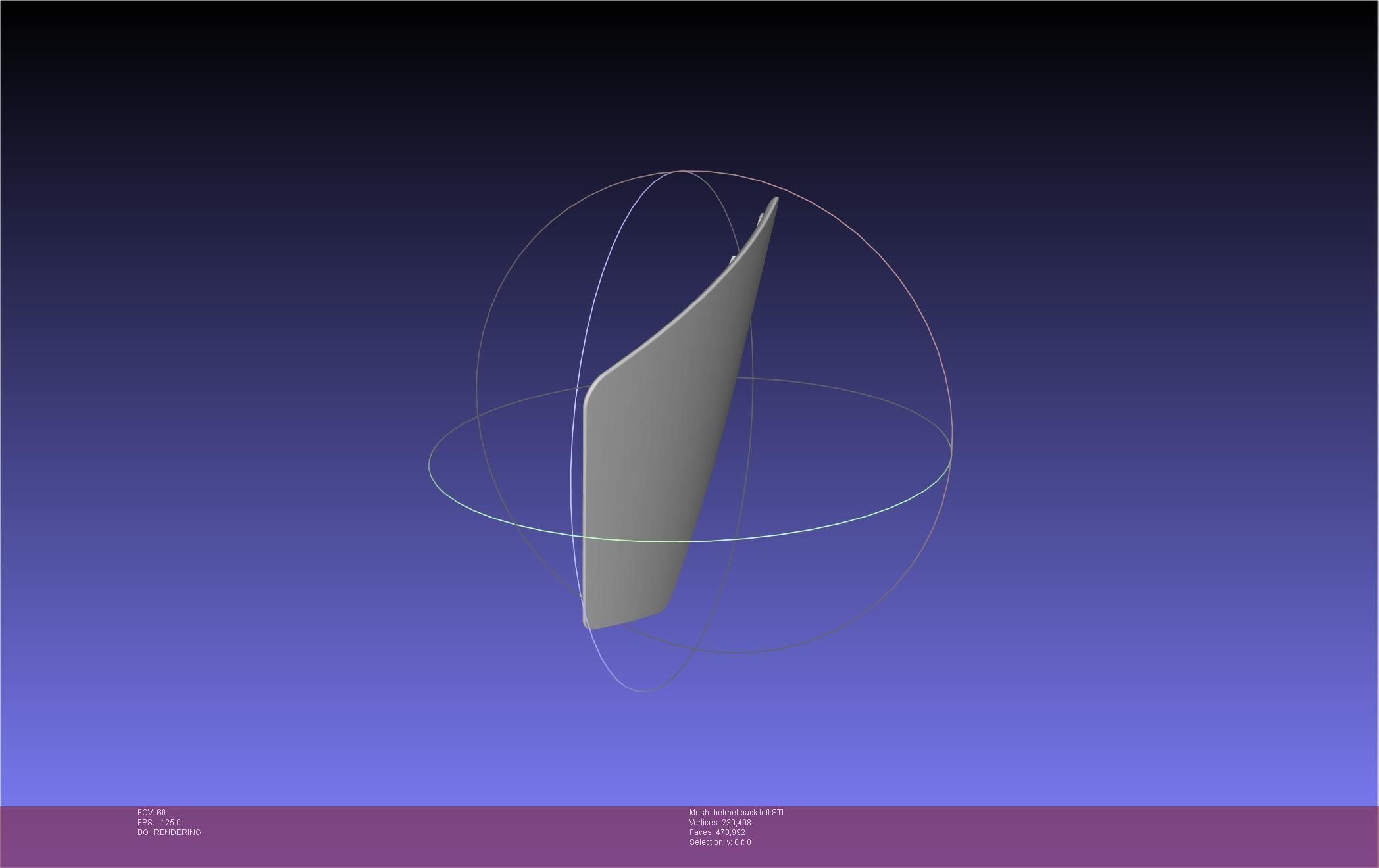 ALIEN Spacesuit Helmet Back Insert 3D print model_20