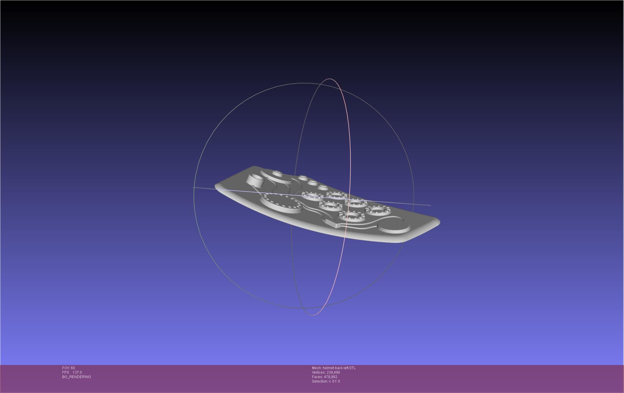 ALIEN Spacesuit Helmet Back Insert 3D print model_24