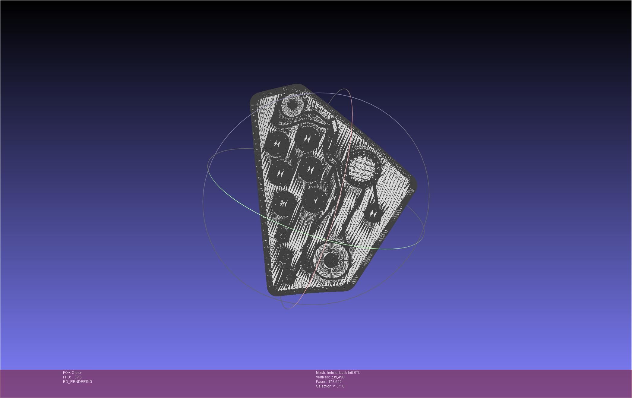 ALIEN Spacesuit Helmet Back Insert 3D print model_48