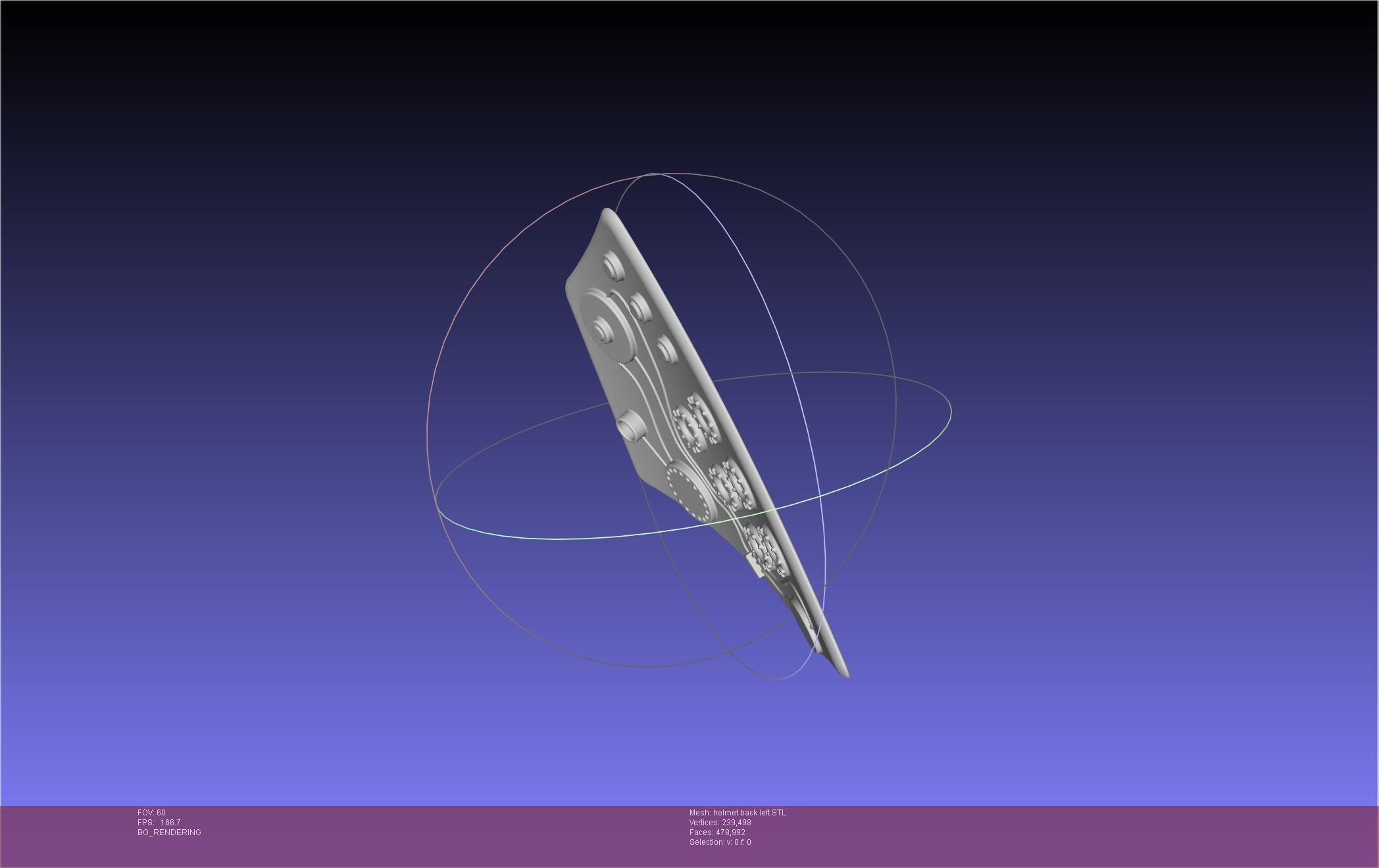 ALIEN Spacesuit Helmet Back Insert 3D print model_16