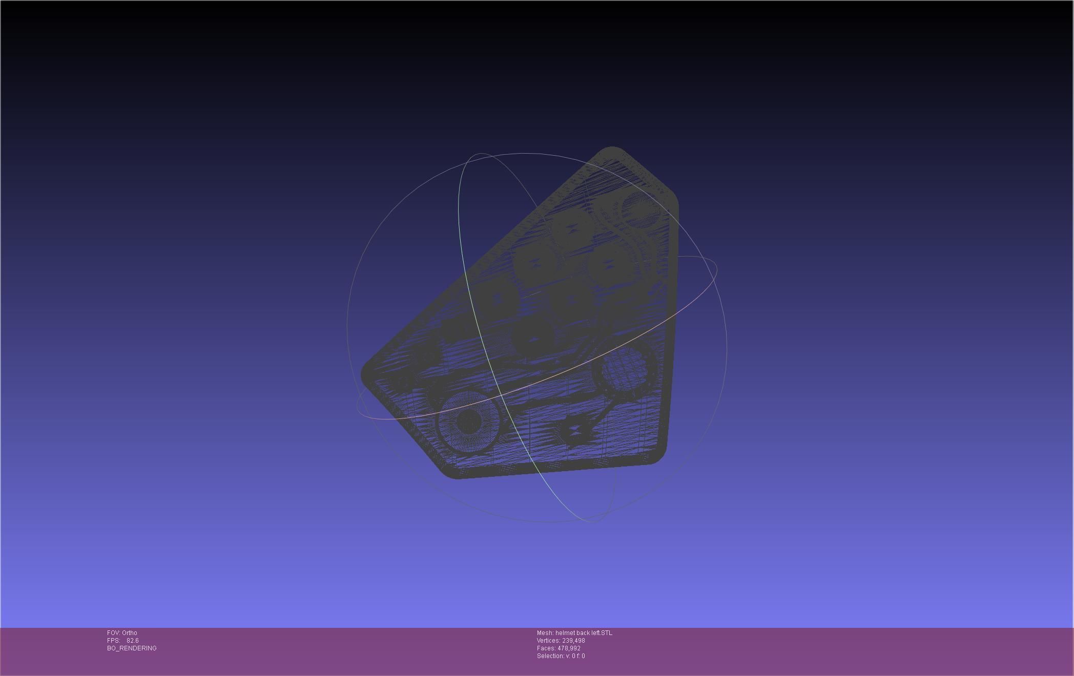 ALIEN Spacesuit Helmet Back Insert 3D print model_51