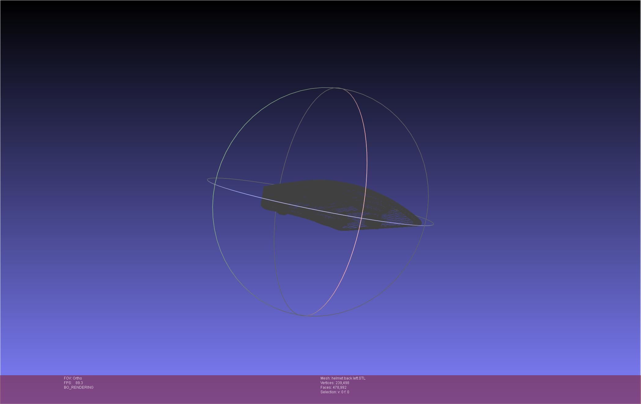 ALIEN Spacesuit Helmet Back Insert 3D print model_52