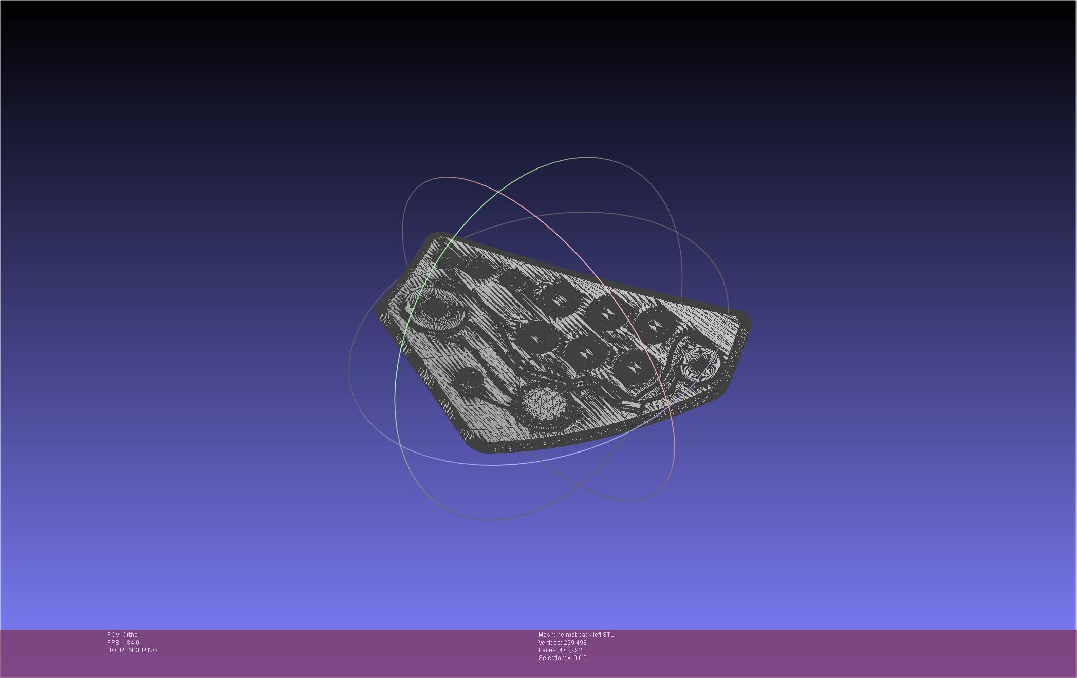 ALIEN Spacesuit Helmet Back Insert 3D print model_50