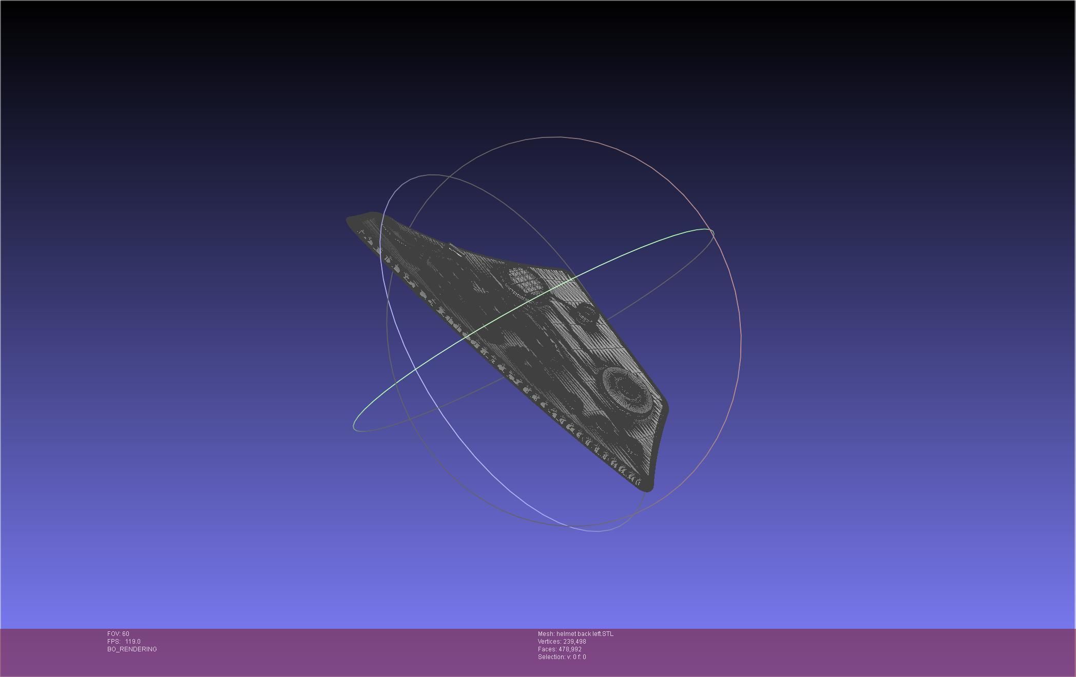 ALIEN Spacesuit Helmet Back Insert 3D print model_46