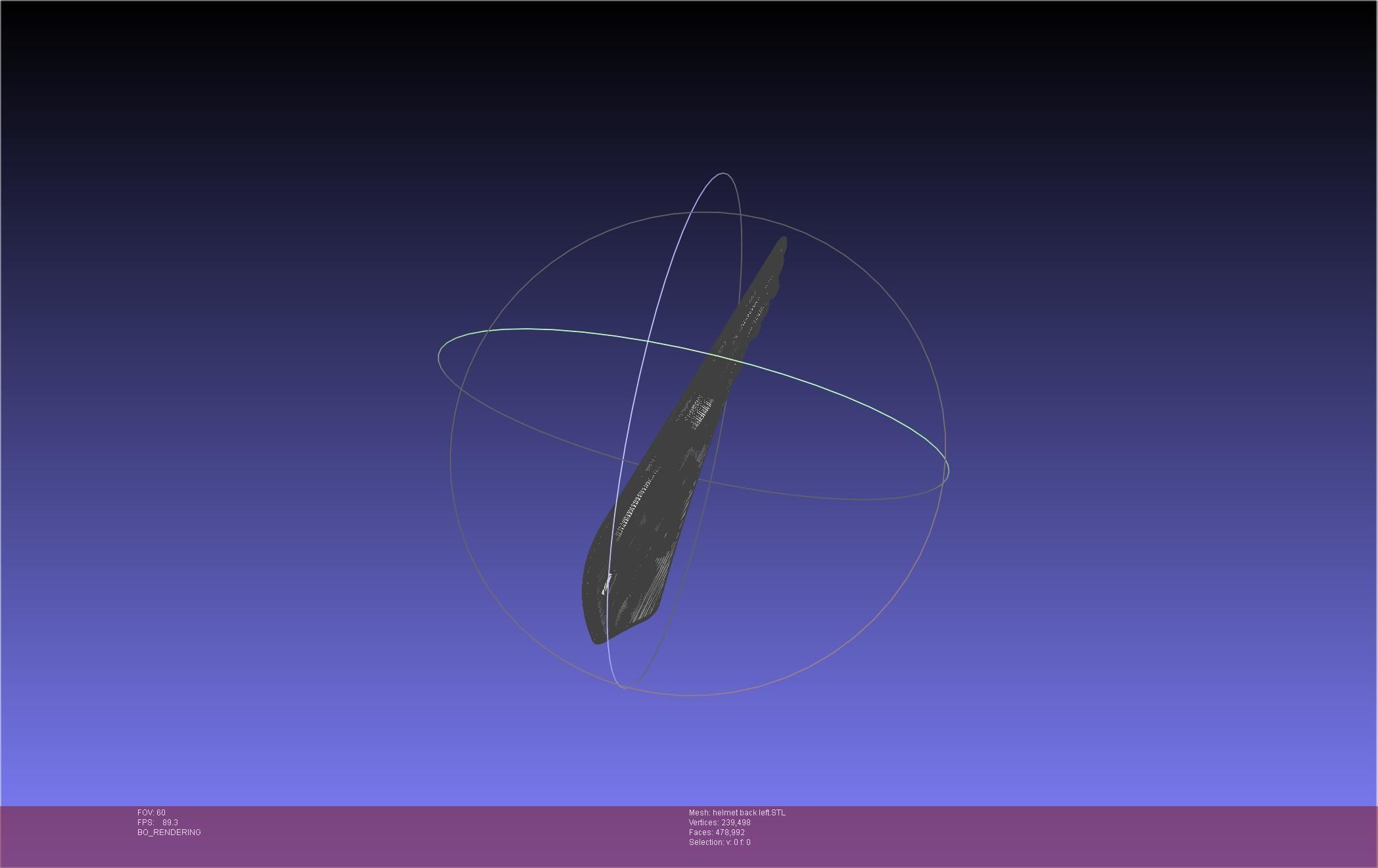 ALIEN Spacesuit Helmet Back Insert 3D print model_38