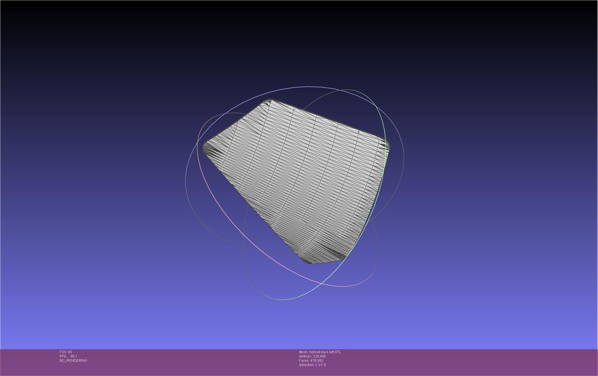 ALIEN Spacesuit Helmet Back Insert 3D print model_40