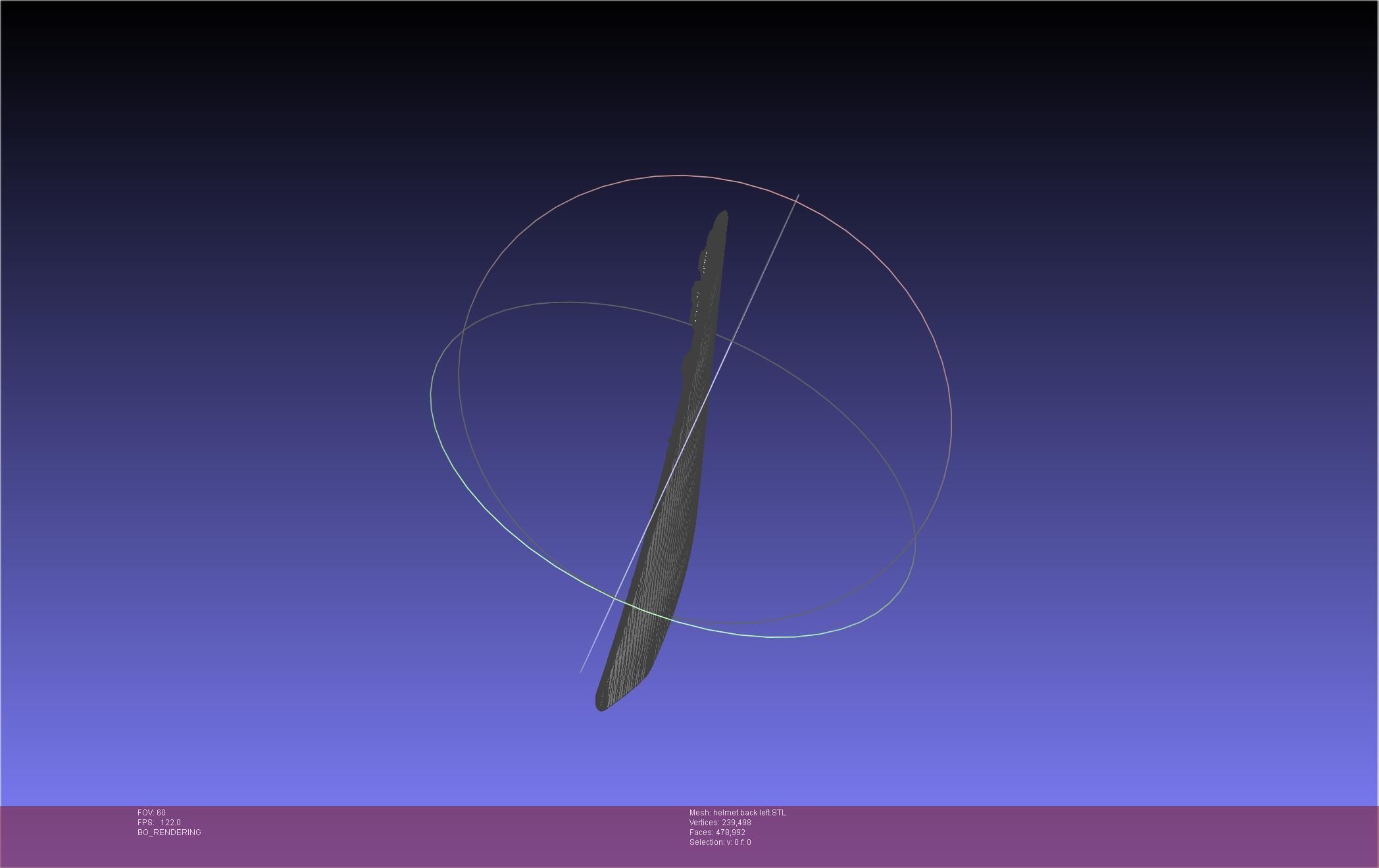 ALIEN Spacesuit Helmet Back Insert 3D print model_41