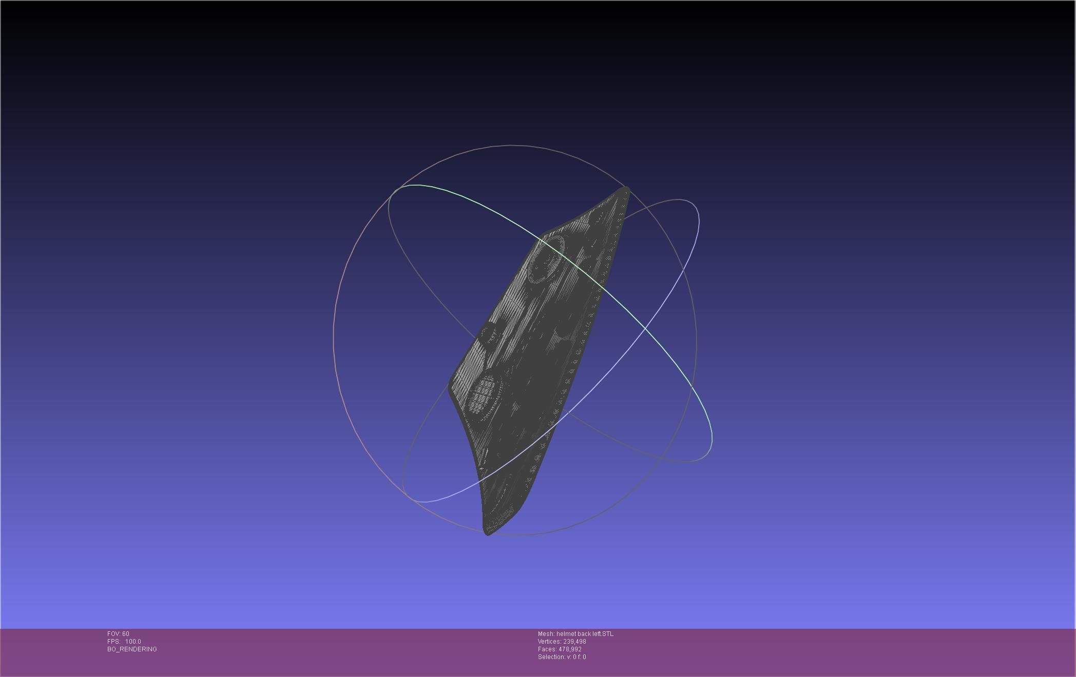 ALIEN Spacesuit Helmet Back Insert 3D print model_35