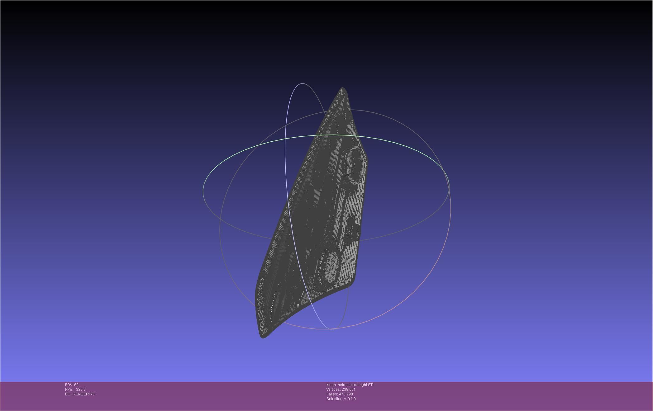 ALIEN Spacesuit Helmet Back Insert 3D print model_77