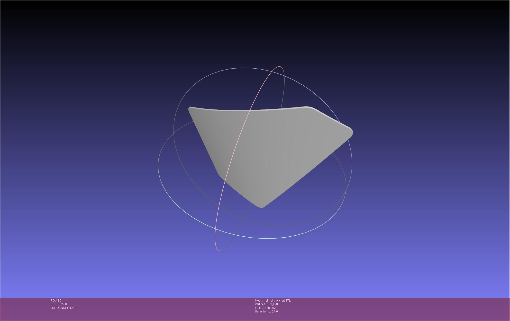 ALIEN Spacesuit Helmet Back Insert 3D print model_23